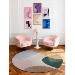 Kusový koberec Ted Baker Hackney 106357 Vícebarevná kruh