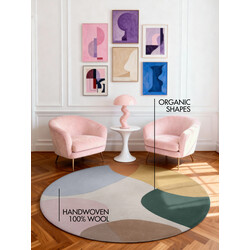 Kusový koberec Ted Baker Hackney 106357 Vícebarevná kruh