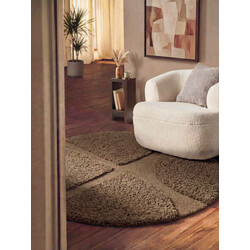 Kusový koberec Ted Baker Lambeth 106369 Hnědá kruh