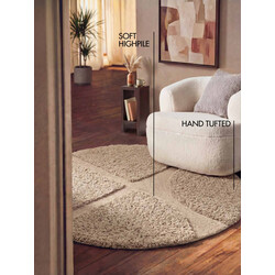 Kusový koberec Ted Baker Lambeth 106370 Béžová kruh