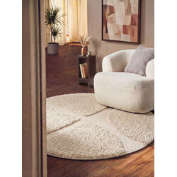 Kusový koberec Ted Baker Lambeth 106371 Bílá kruh