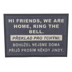 TRHÁK: Rohožka HI FRIENDS 40x60 cm - na von aj na doma