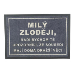 TRHÁK: Rohožka Milý zlodeji 40x60 cm - na von aj na doma