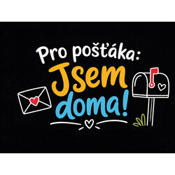 Rohožka Pre poštára som doma 40x60 cm – na von aj na doma