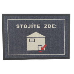 Rohožka GPS (Stojíte zde) 40x60 cm – na von aj na doma