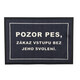 Rohožka so psím dovolením 40x60 cm
