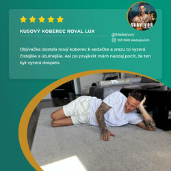 Kusový koberec Royal Lux 90 šedý kruh