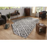 Kusový koberec Twin-Wendeteppiche 103132 grau creme – na von aj na doma