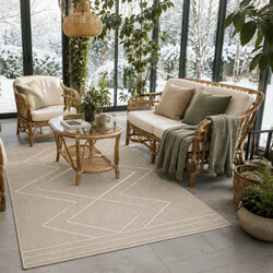 Kusový koberec Patara 4954 Beige – na von aj na doma