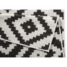Kusový koberec Twin-Wendeteppiche 103129 schwarz creme