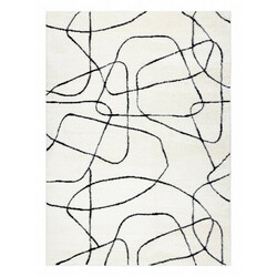 AKCE: 120x170 cm Kusový koberec Mode 8522 abstract cream/black