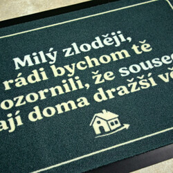Rohožka Milý zlodeji 40x60 cm – na von aj na doma