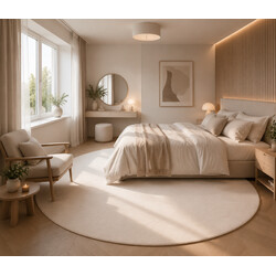 Kusový koberec Sky 5400 Cream kruh