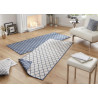 Kusový koberec Twin-Wendeteppiche 103119 blau creme – na von aj na doma