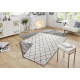 Kusový koberec Twin-Wendeteppiche 103118 grau creme – na von aj na doma