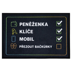 Rohožka Checklist 40x60 cm - na von aj na doma
