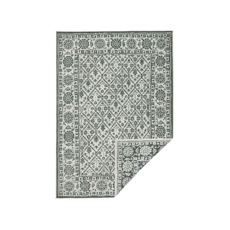 Kusový koberec Twin-Wendeteppiche 103115 grün creme – na von aj na doma