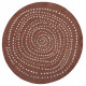 Kusový koberec Twin-Wendeteppiche 103110 terra creme kruh – na von aj na doma