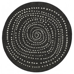 Kusový koberec Twin-Wendeteppiche 103109 schwarz creme – na von aj na doma