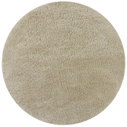 AKCE: 133x133 (priemer) kruh Kusový koberec Shaggy Teddy Natural kruh