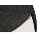 Kusový koberec Twin-Wendeteppiche 103096 black cream kruh – na von aj na doma
