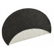 Kusový koberec Twin-Wendeteppiche 103096 black cream kruh – na von aj na doma