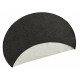 Kusový koberec Twin-Wendeteppiche 103096 schwarz creme kruh – na von aj na doma