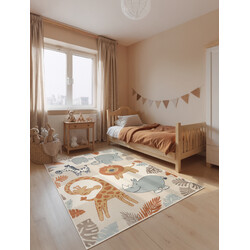 Detský koberček Adventures 106213 Cream Multicolor