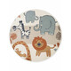 Detský koberec Adventures 106409 Cream Multicolor kruh