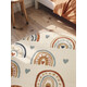Detský koberec Adventures 106415 Cream Multicolor kruh