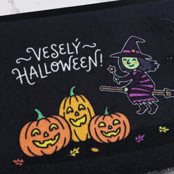 Rohožka Veselý Halloween s čarodějkou 40x60 cm