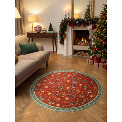 Kusový koberec Villeroy & Boch Toy's delight 106276 Cream, Red kruh
