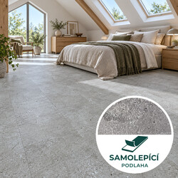 Vinylová podlaha samolepiaca Canadian Design Betón šedý Peel & Stick