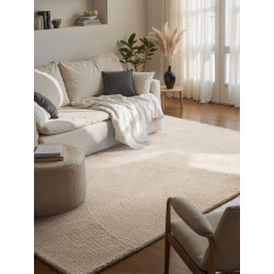 Kusový koberec Calmio 106220 Natural White
