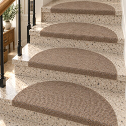 Nášľapy na schody Basic step beige polkruh