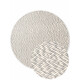 Kusový koberec Lyon Beans 106317 Natural Cream Grey kruh z kolekcie Elle