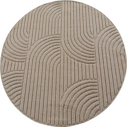 Kusový koberec Helix 2201 beige kruh