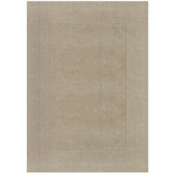 Kusový ručne tkaný koberec Tuscany Textured Wool Border Natural