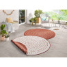 Kusový koberec Twin-Wendeteppiche 103110 terra creme kruh – na von aj na doma