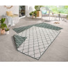 Kusový koberec Twin-Wendeteppiche 103117 grün creme – na von aj na doma