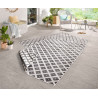 Kusový koberec Twin-Wendeteppiche 103126 grau creme – na von aj na doma