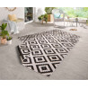Kusový koberec Twin-Wendeteppiche 103129 schwarz creme
