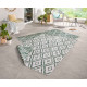 Kusový koberec Twin-Wendeteppiche 103136 grün creme – na von aj na doma