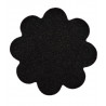 Kusový koberec Eton čierny kvetina