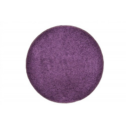 Kusový okrúhly koberec Color Shaggy fialový