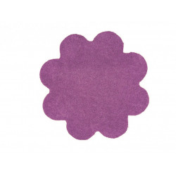 Kusový koberec Color Shaggy fialový kvietok
