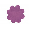 Kusový koberec Color Shaggy fialový kvietok