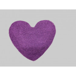 Kusový koberec Color Shaggy fialový srdce