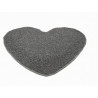 Kusový koberec Color Shaggy šedý srdca