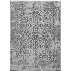 Ručne viazaný kusový koberec Diamond DC-JK 1 silver / black
